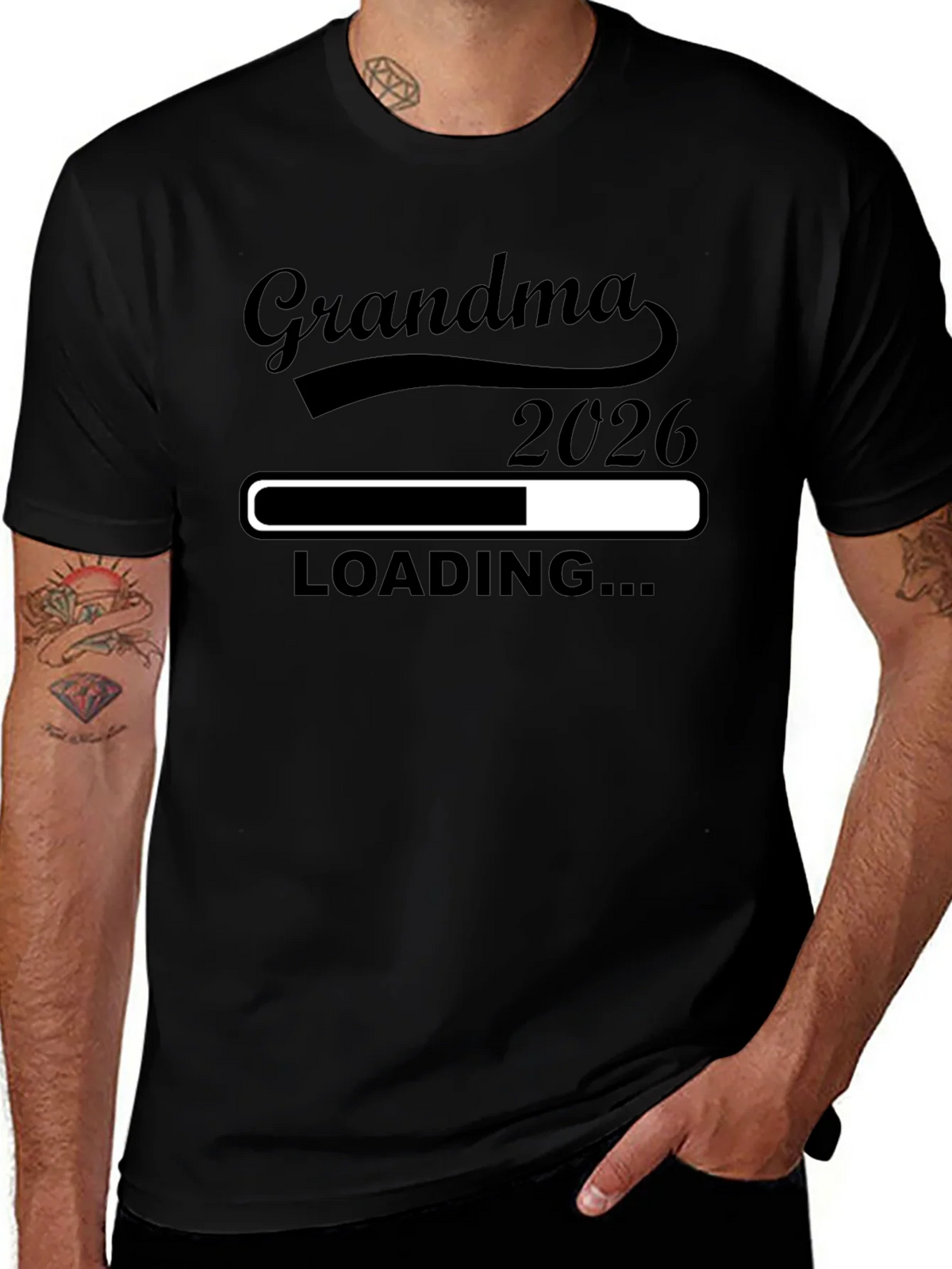 Grandma 2026 Loading T-Shirt - Expecting Announcement Tee product image 1