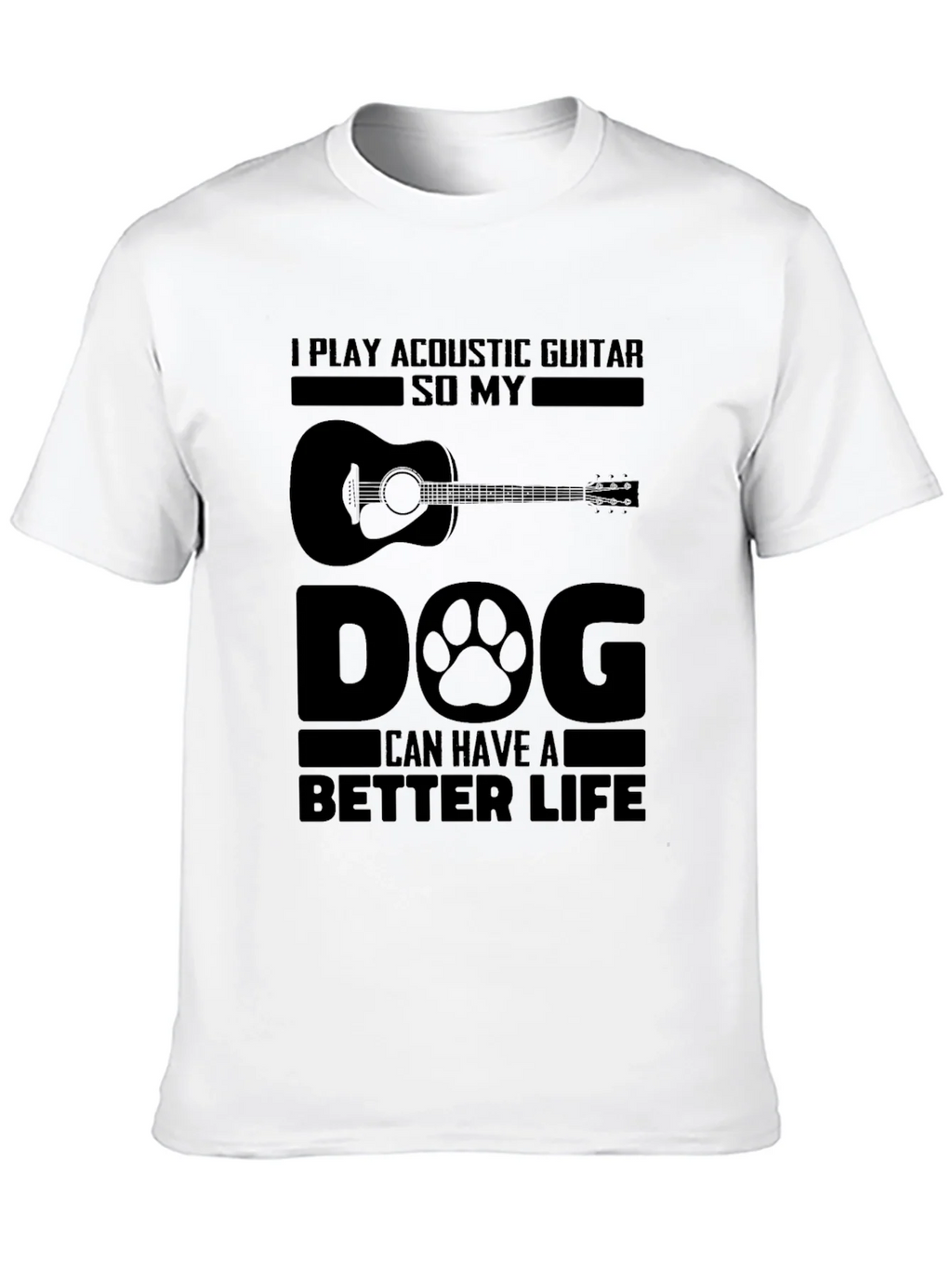Acoustic Guitar Dog Lover T-Shirt product image 9