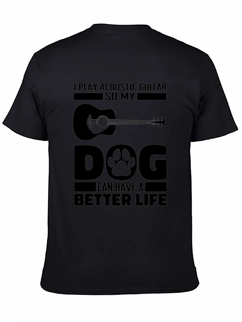 Acoustic Guitar Dog Lover T-Shirt product image 4