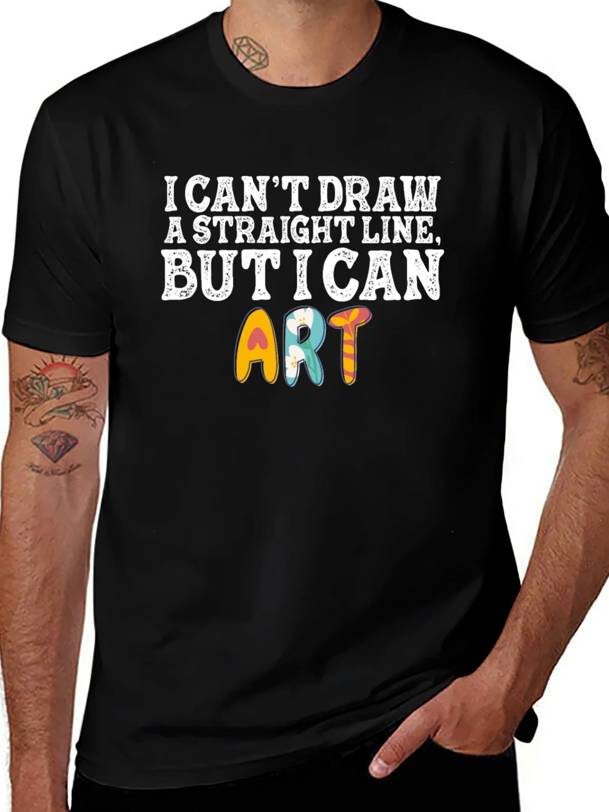 Funny Artistic T-Shirt - I Can Art product image 1