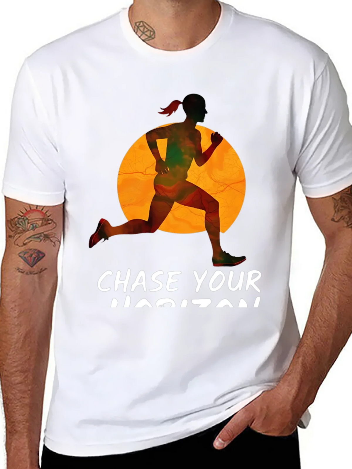 Chase Your Horizon Black Graphic Tee product image 7