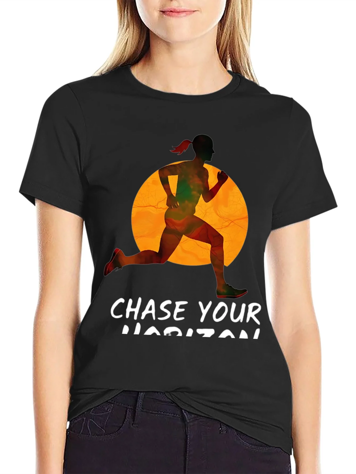 Chase Your Horizon Black Graphic Tee product image 2