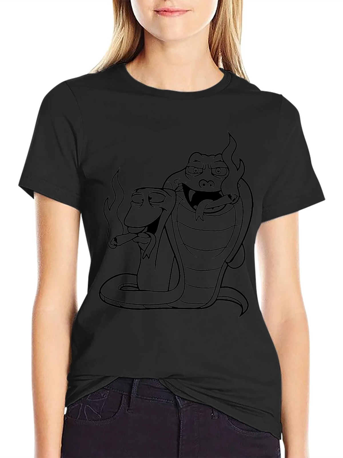 Smoking Snakes Graphic Tee - Cool Design product image 2