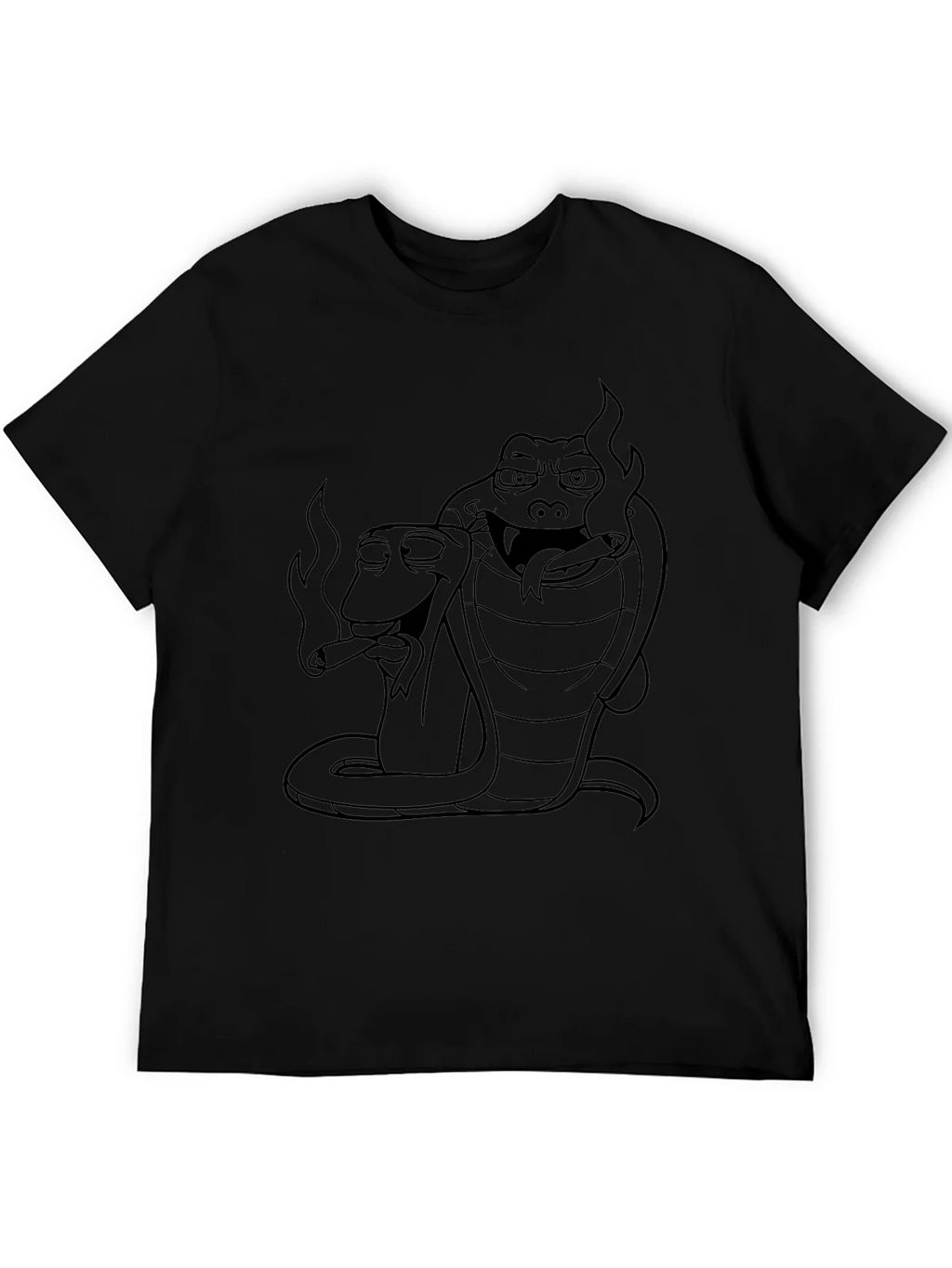 Smoking Snakes Graphic Tee - Cool Design product image 5