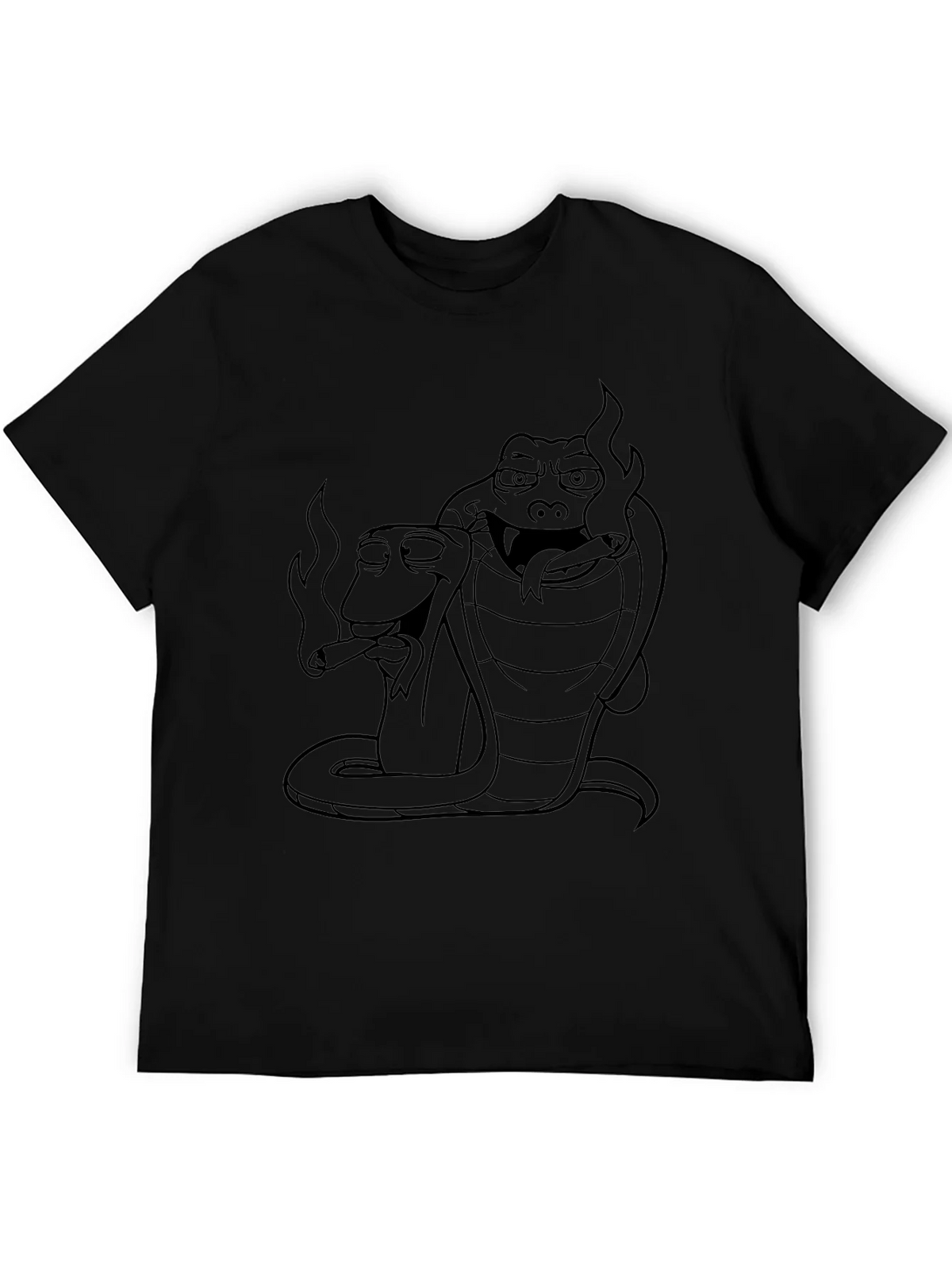 Smoking Snakes Graphic Tee - Cool Design product image 5