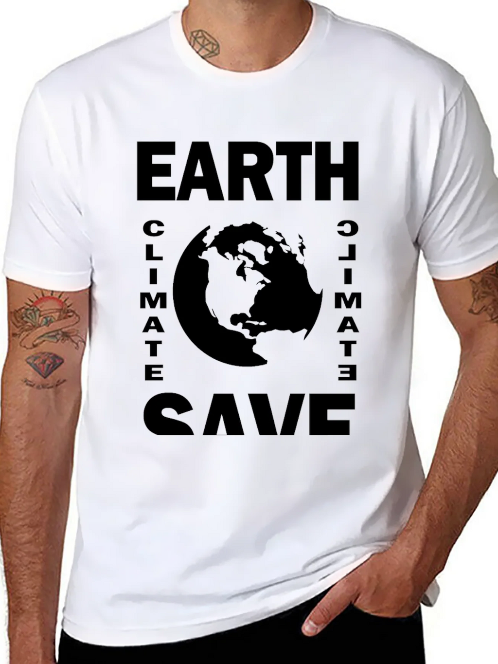 Save the Earth Graphic Tee - Climate Change Awareness product image 7