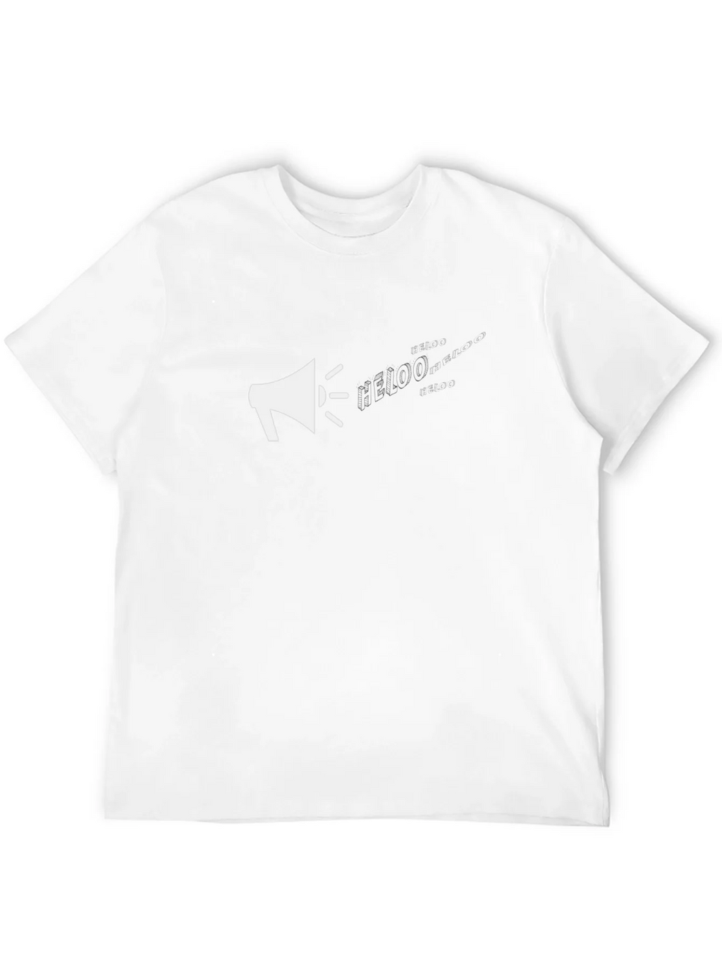 Megaphone Graphic Tee - Black Cotton T-Shirt product image 11