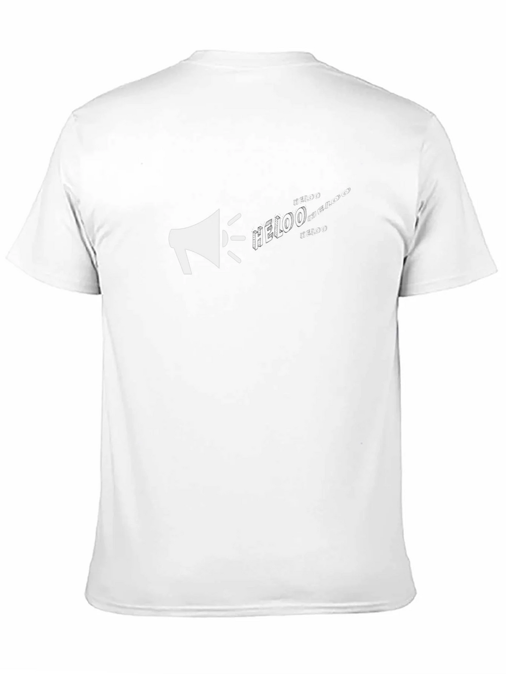 Megaphone Graphic Tee - Black Cotton T-Shirt product image 10