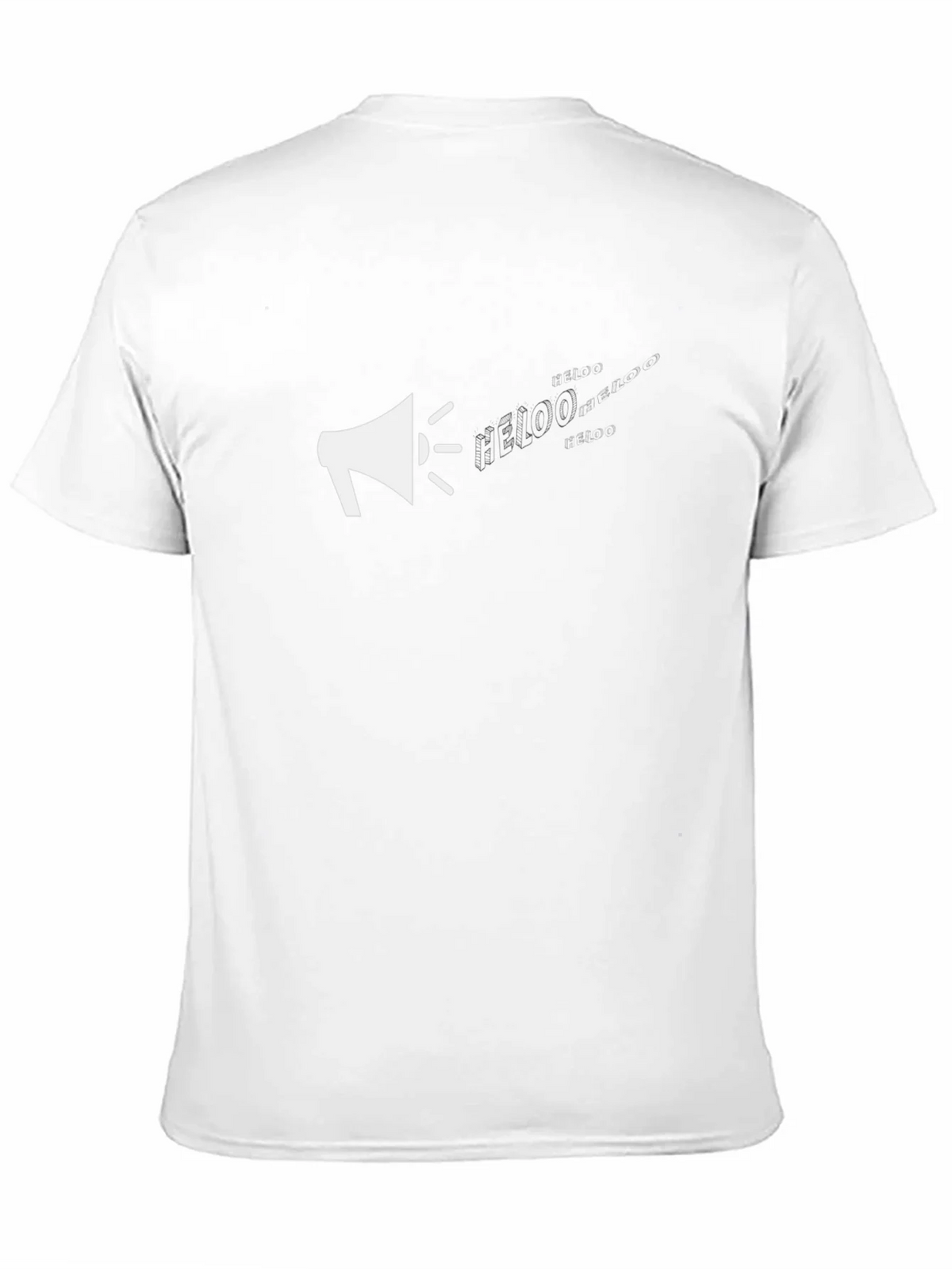 Megaphone Graphic Tee - Black Cotton T-Shirt product image 10