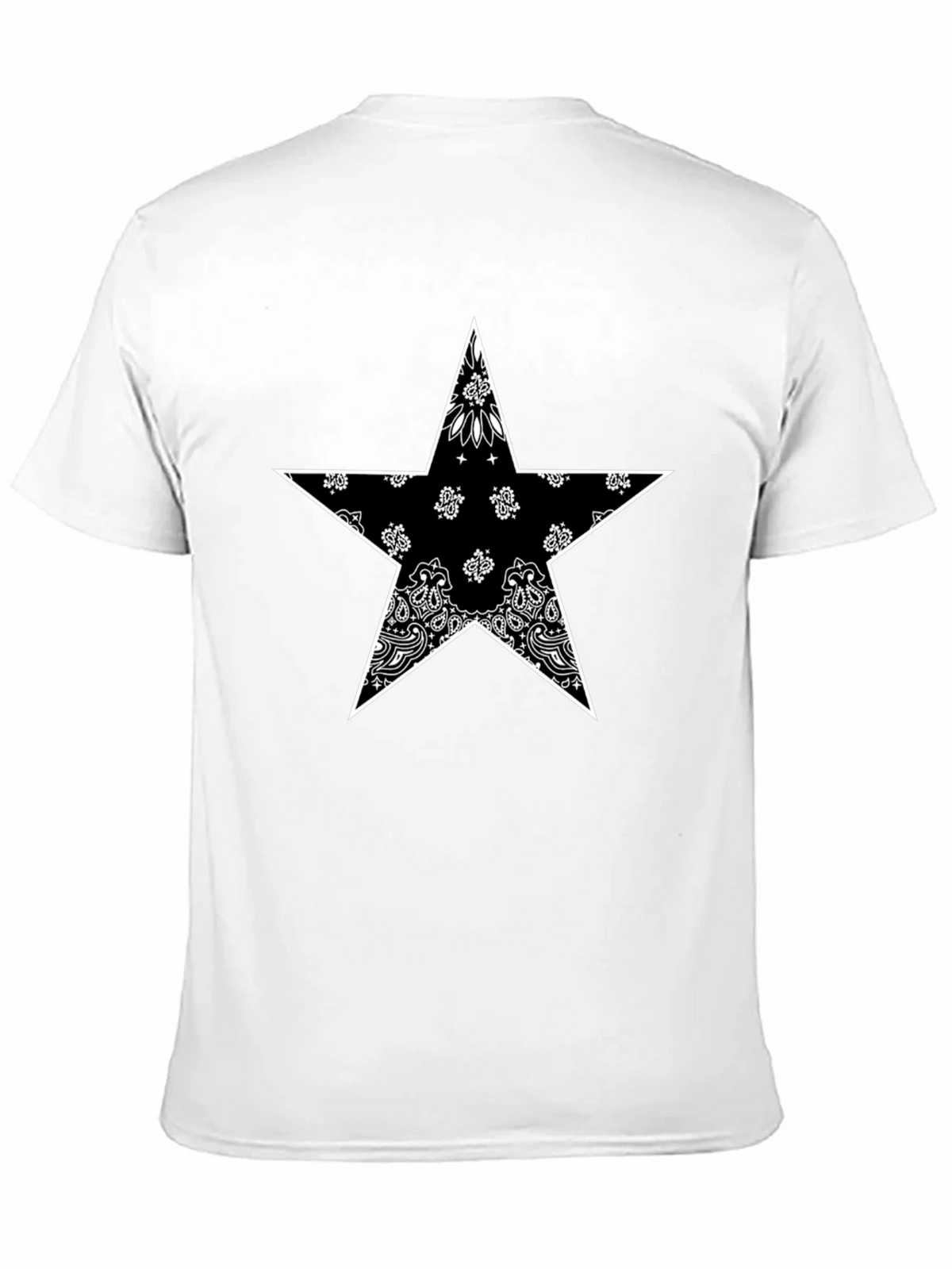 Bandana Star Graphic T-Shirt - Black product image 10