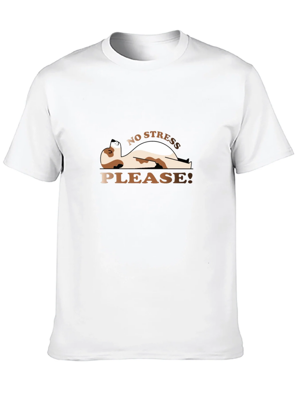 Relaxed Dog Graphic Tee - No Stress Please! product image 4