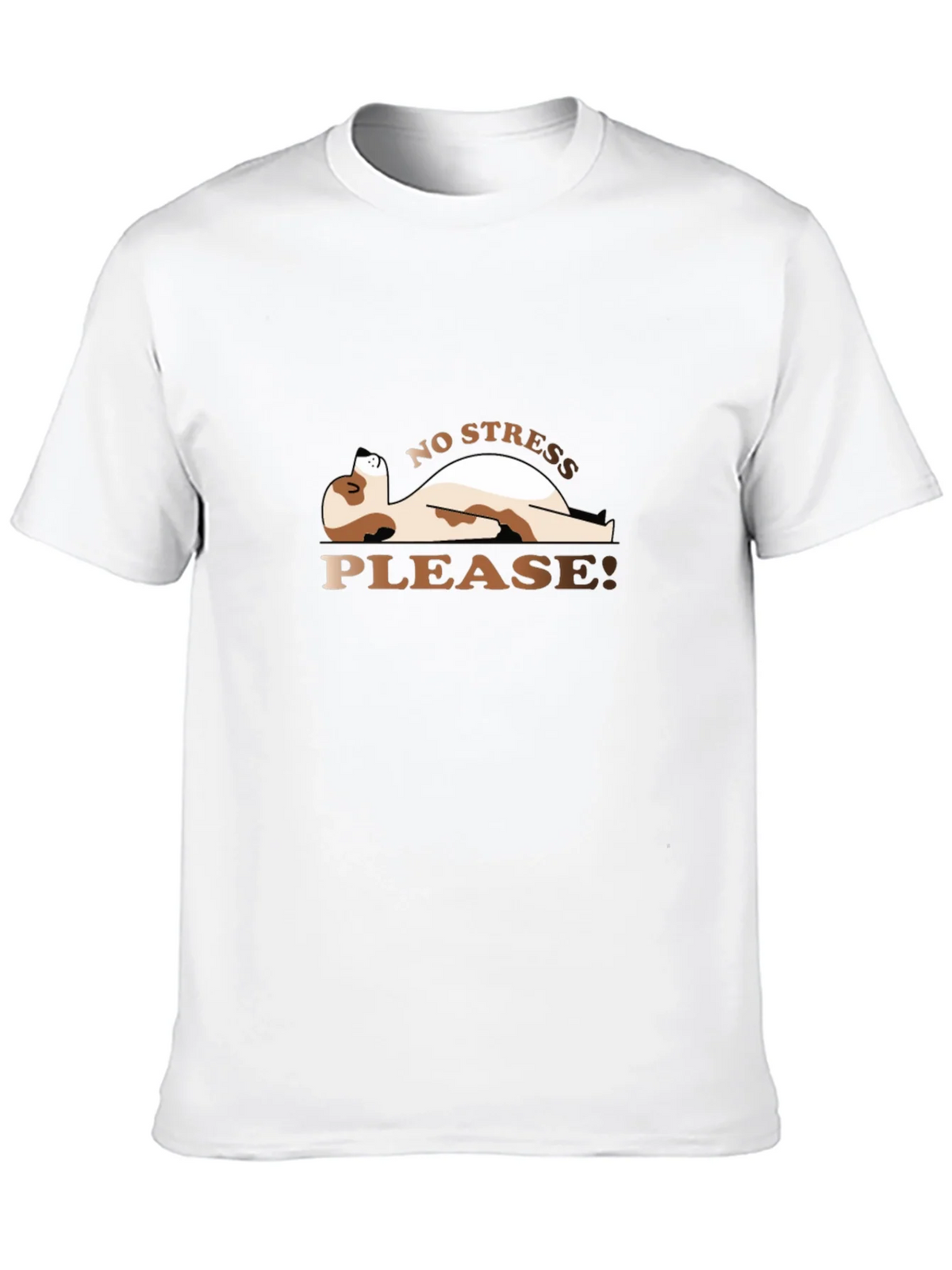 Relaxed Dog Graphic Tee - No Stress Please! product image 4