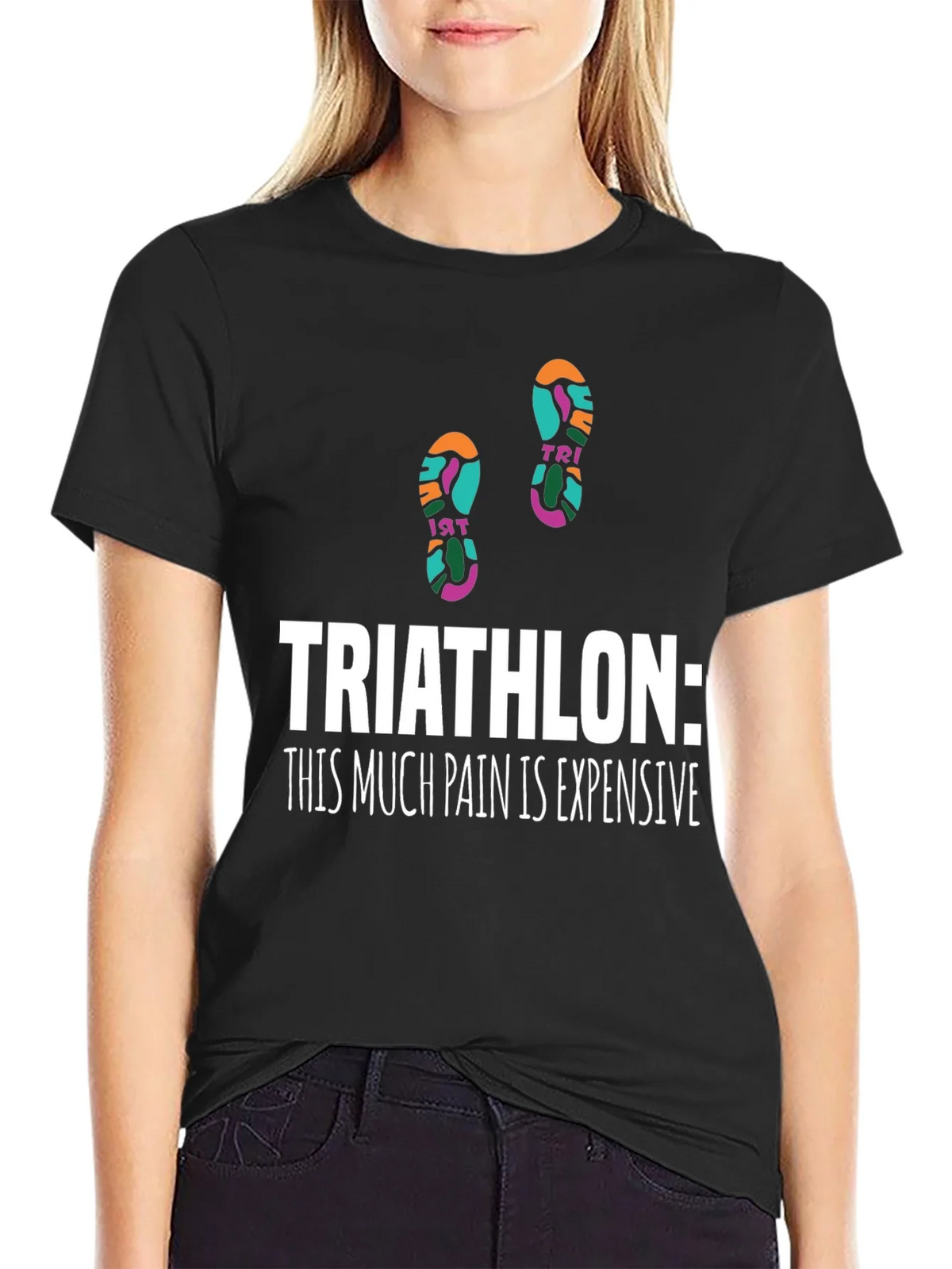 Triathlon Pain Funny Graphic Tee product image 2