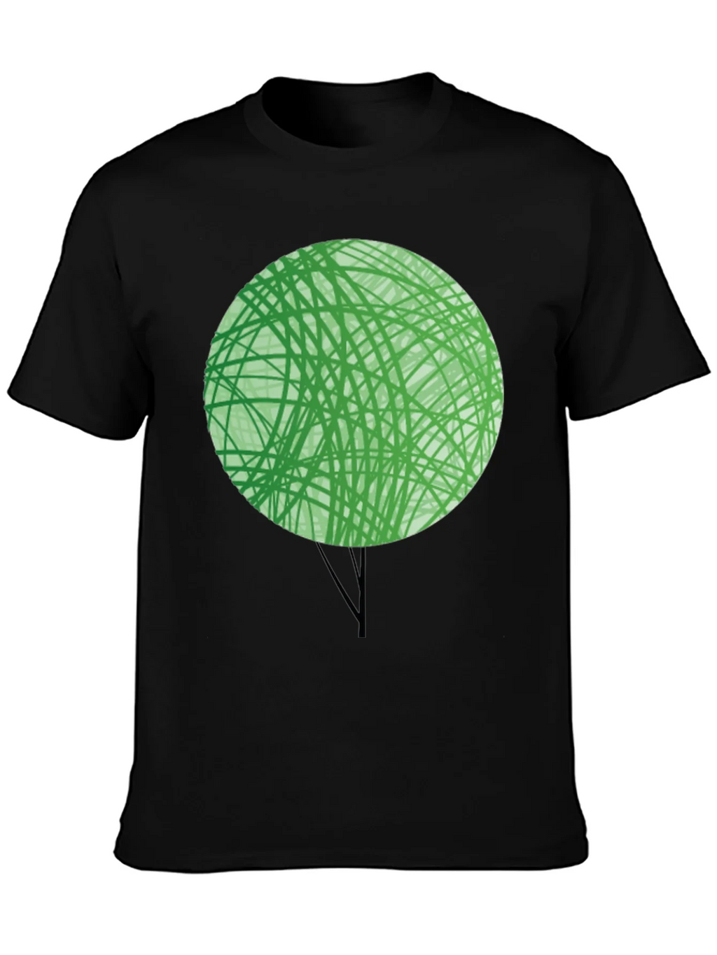 Abstract Green Tree Graphic T-Shirt - Modern Design product image 3