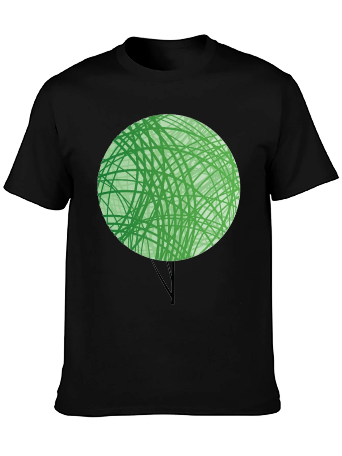 Abstract Green Tree Graphic T-Shirt - Modern Design product image 3