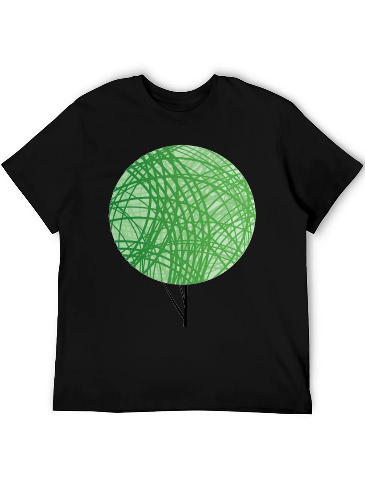 Abstract Green Tree Graphic T-Shirt - Modern Design product image 5
