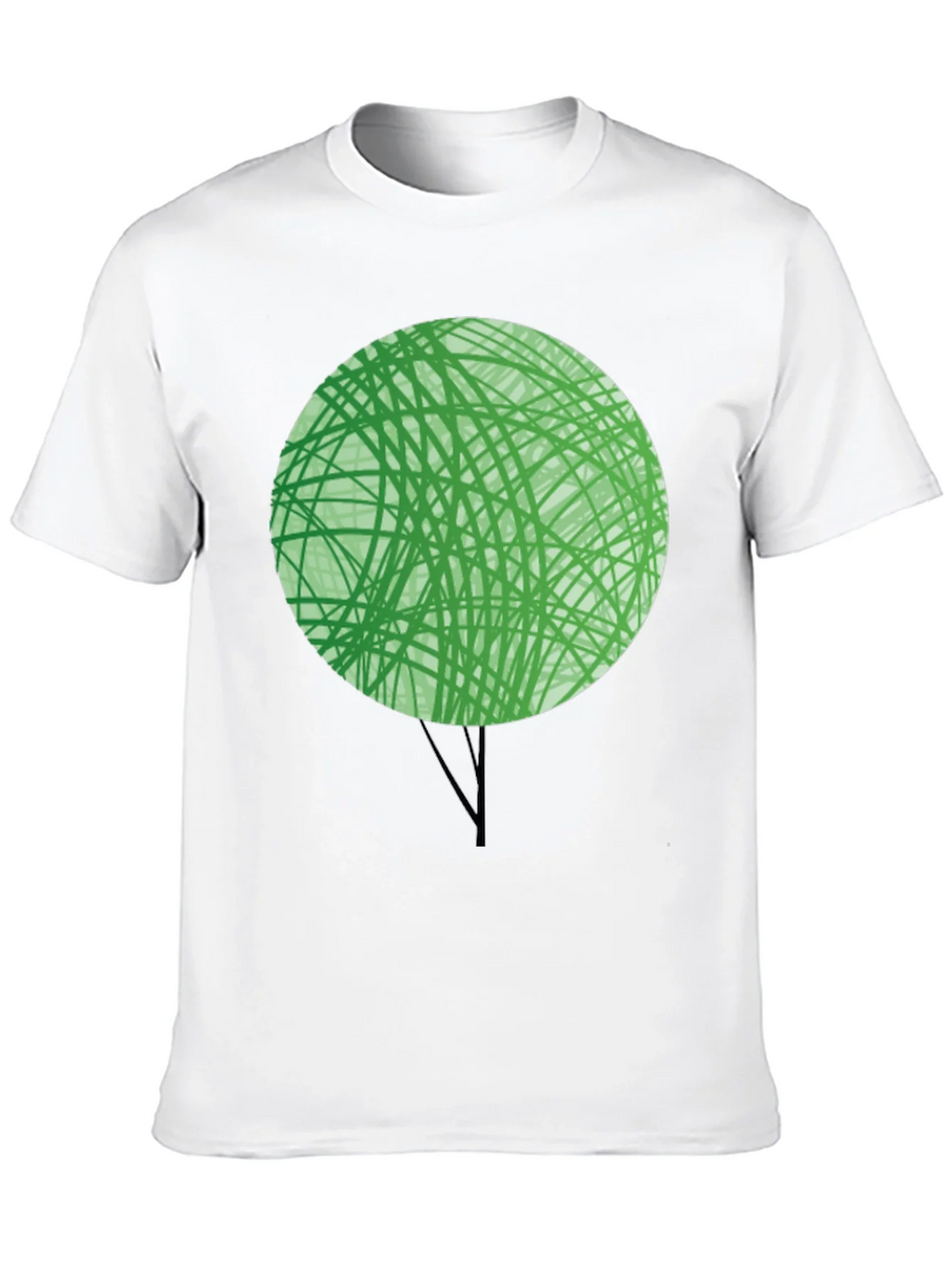 Abstract Green Tree Graphic T-Shirt - Modern Design product image 9