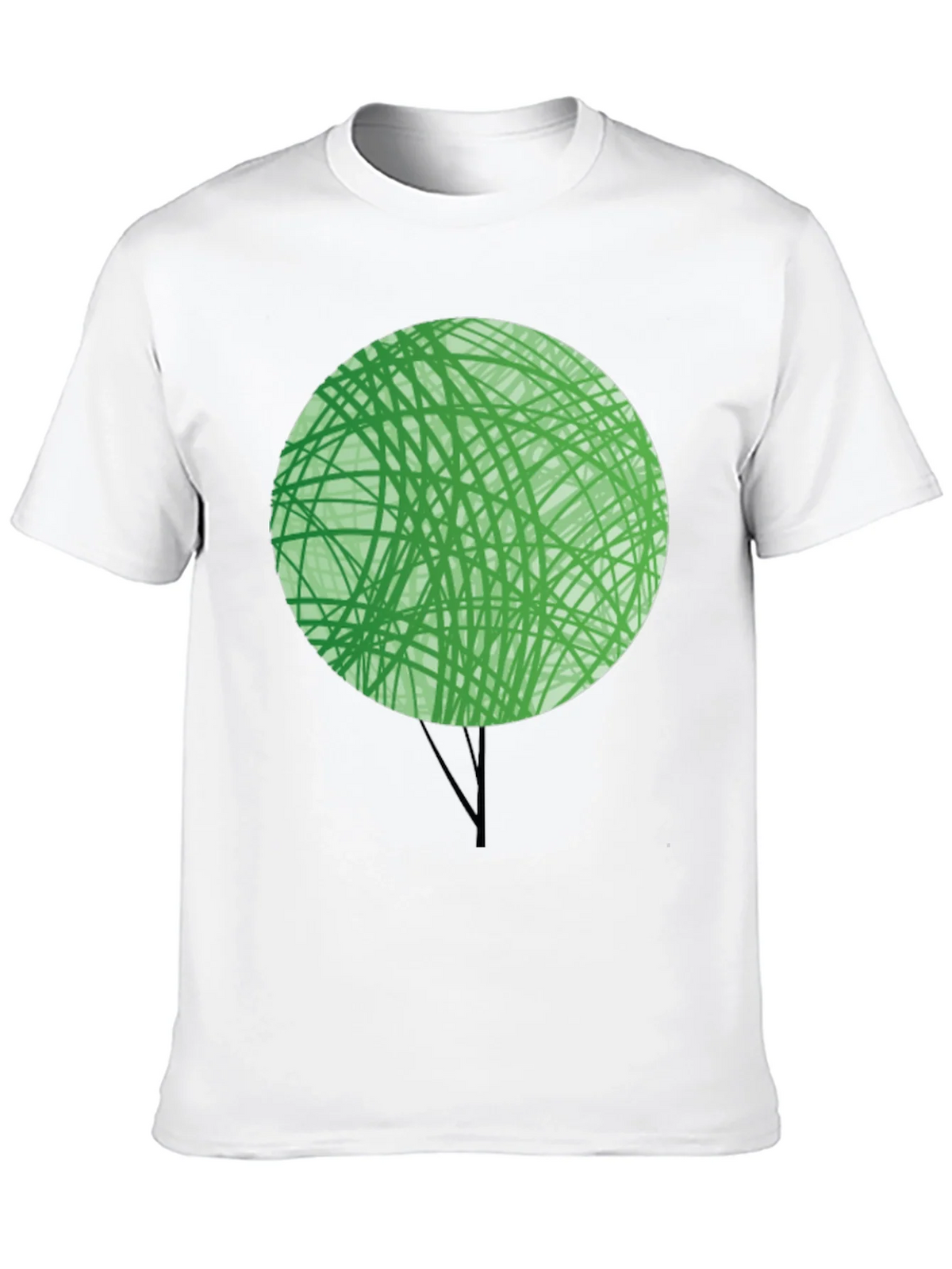Abstract Green Tree Graphic T-Shirt - Modern Design product image 9