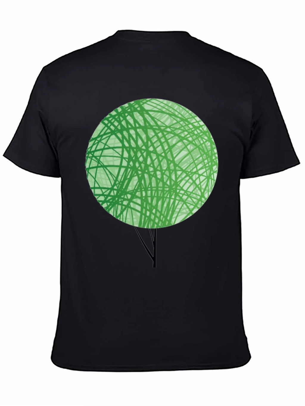 Abstract Green Tree Graphic T-Shirt - Modern Design product image 4