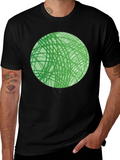 Abstract Green Tree Graphic T-Shirt - Modern Design product image 1