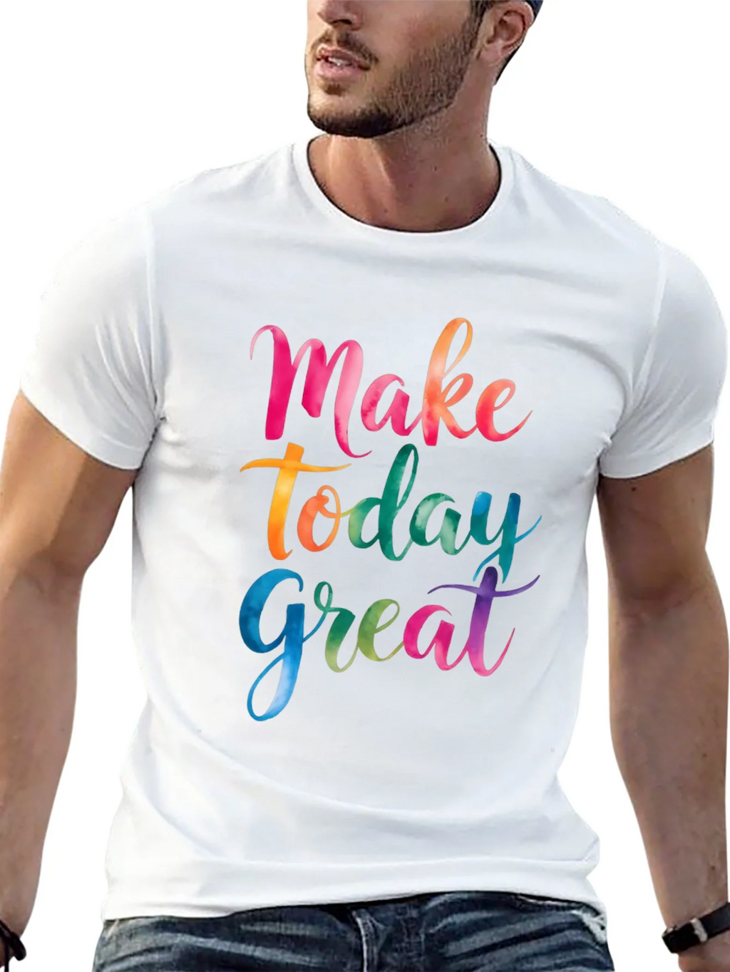 Make Today Great Black Graphic T-Shirt product image 12