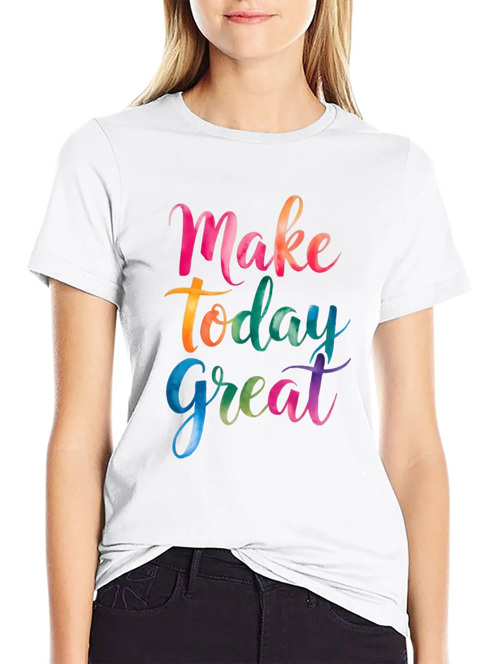 Make Today Great Black Graphic T-Shirt product image 8