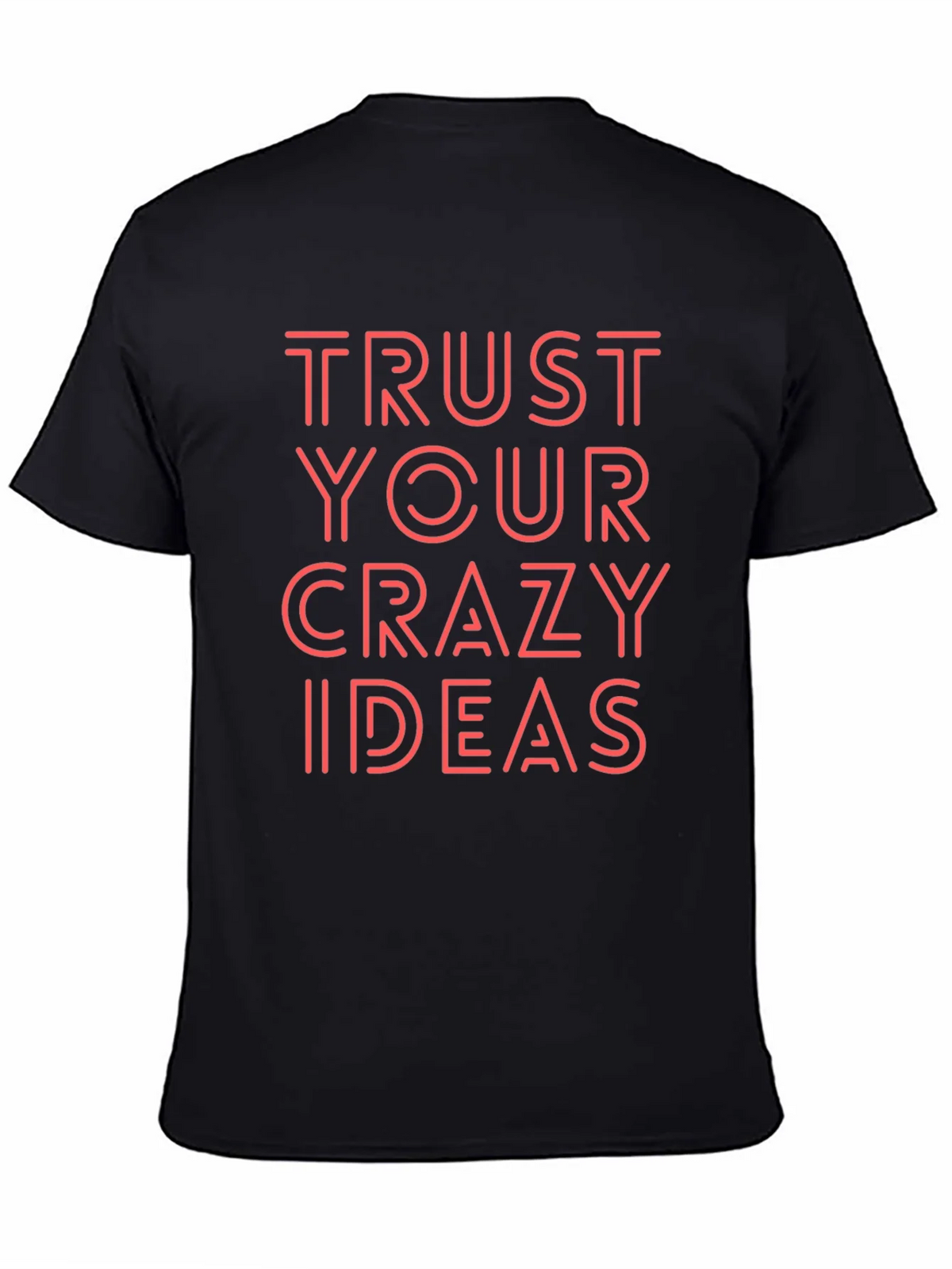 Trust Your Crazy Ideas Black Graphic Tee product image 4
