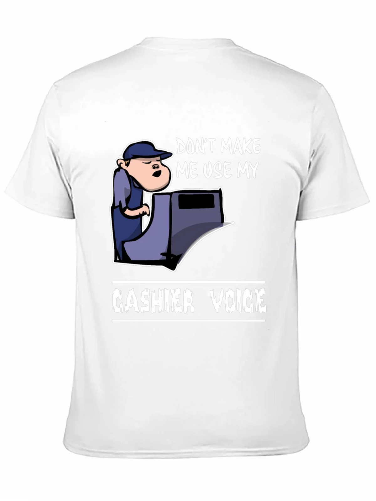 Cashier Voice Graphic Tee - Funny Retail T-Shirt product image 10