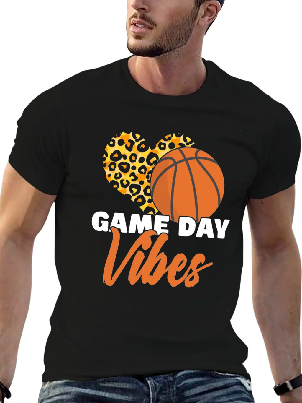Game Day Vibes Basketball Graphic T-Shirt product image 6