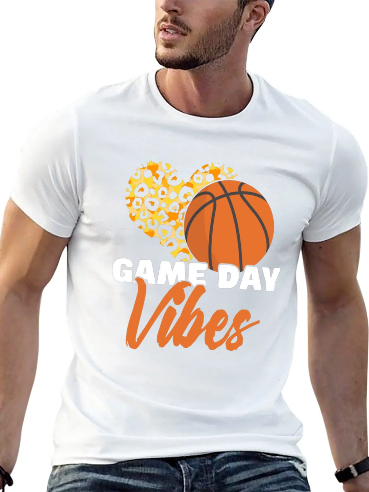 Game Day Vibes Basketball Graphic T-Shirt product image 12
