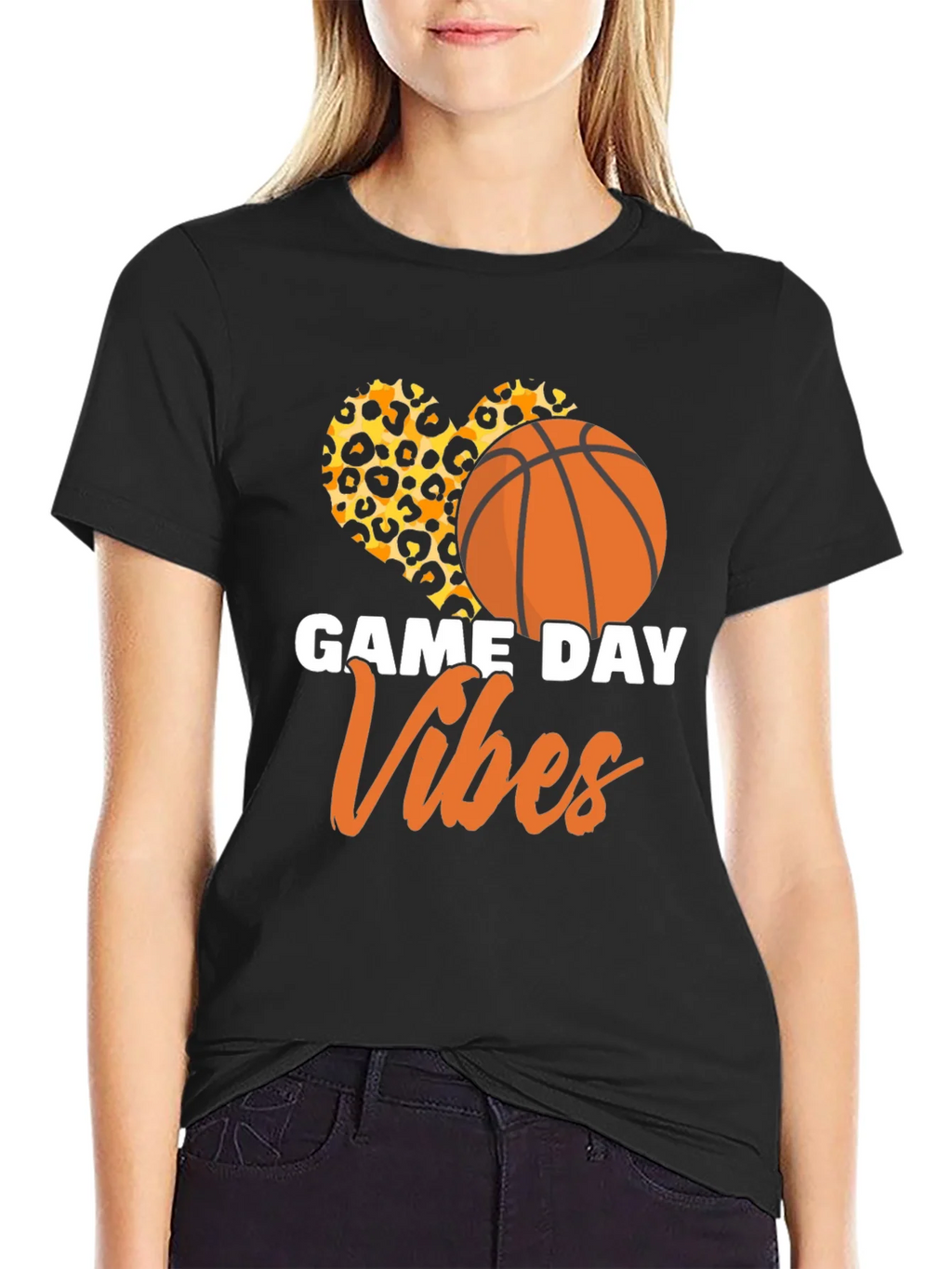 Game Day Vibes Basketball Graphic T-Shirt product image 2
