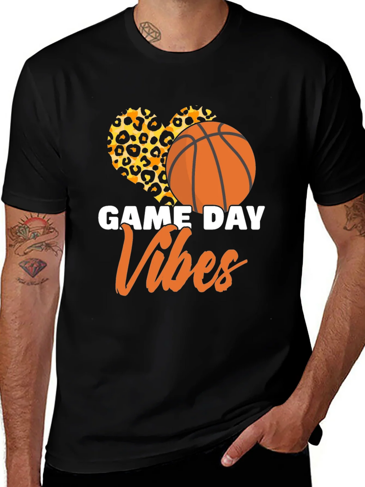 Game Day Vibes Basketball Graphic T-Shirt product image 1