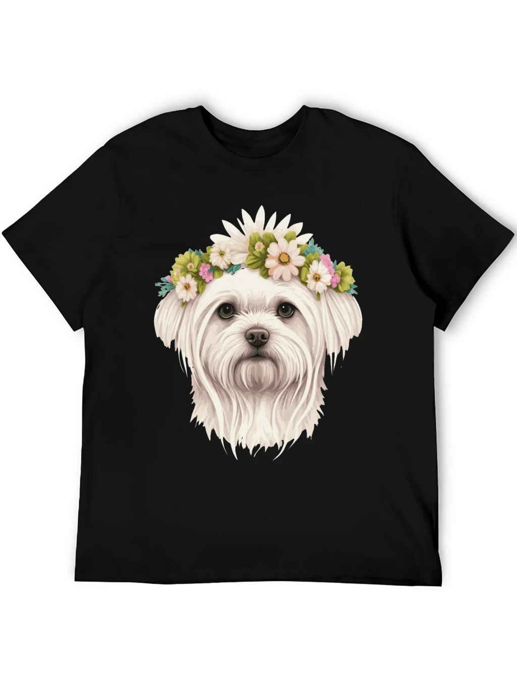 Dog with Flower Crown Tee product image 5