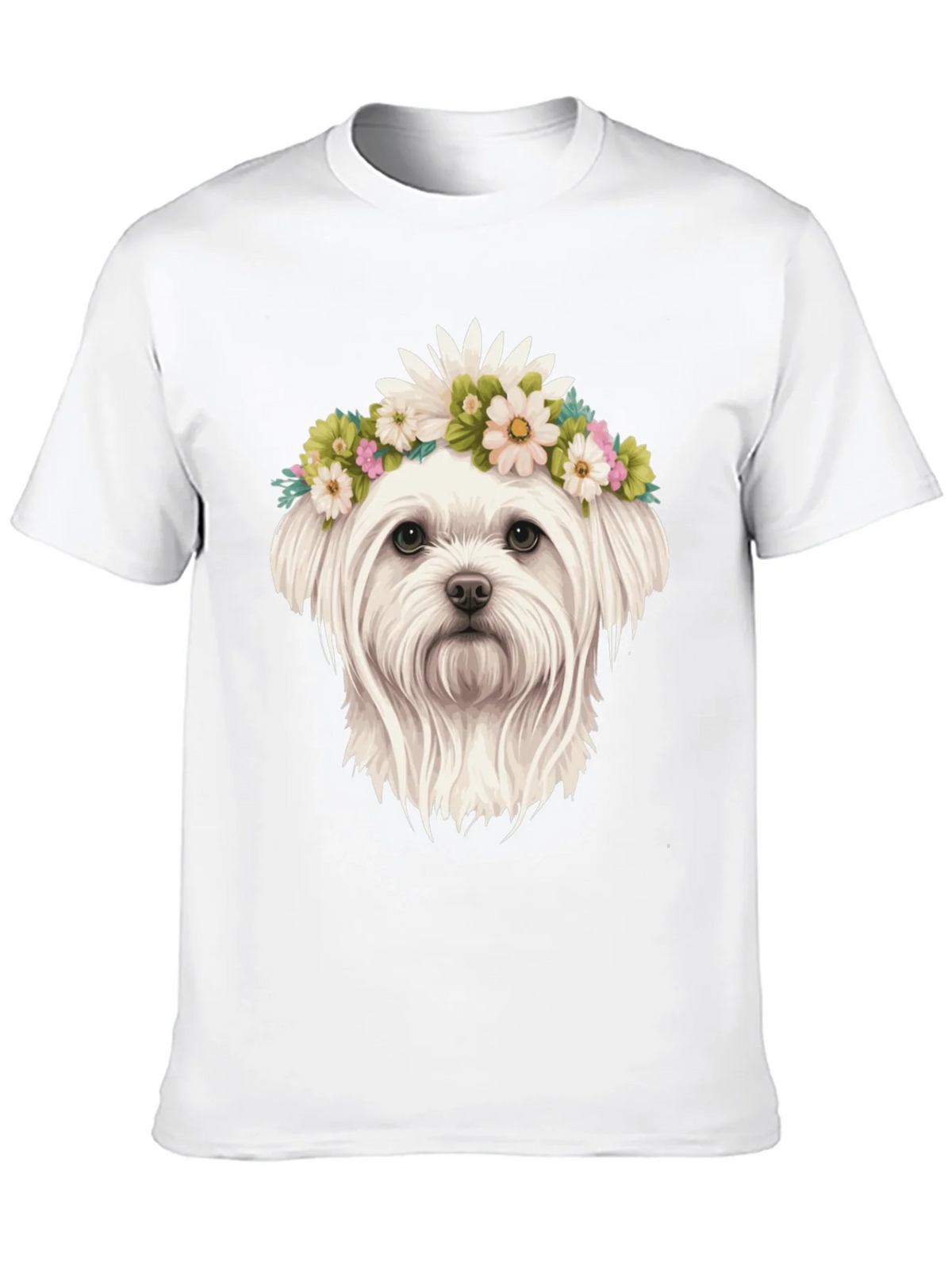 Dog with Flower Crown Tee product image 9