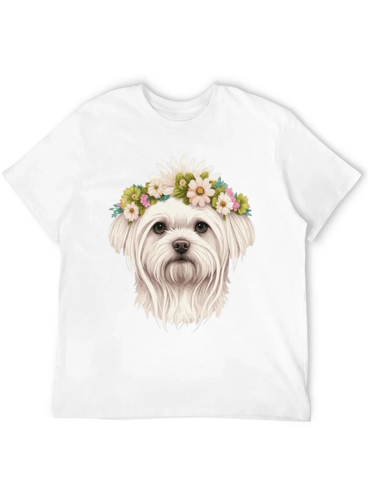 Dog with Flower Crown Tee product image 11
