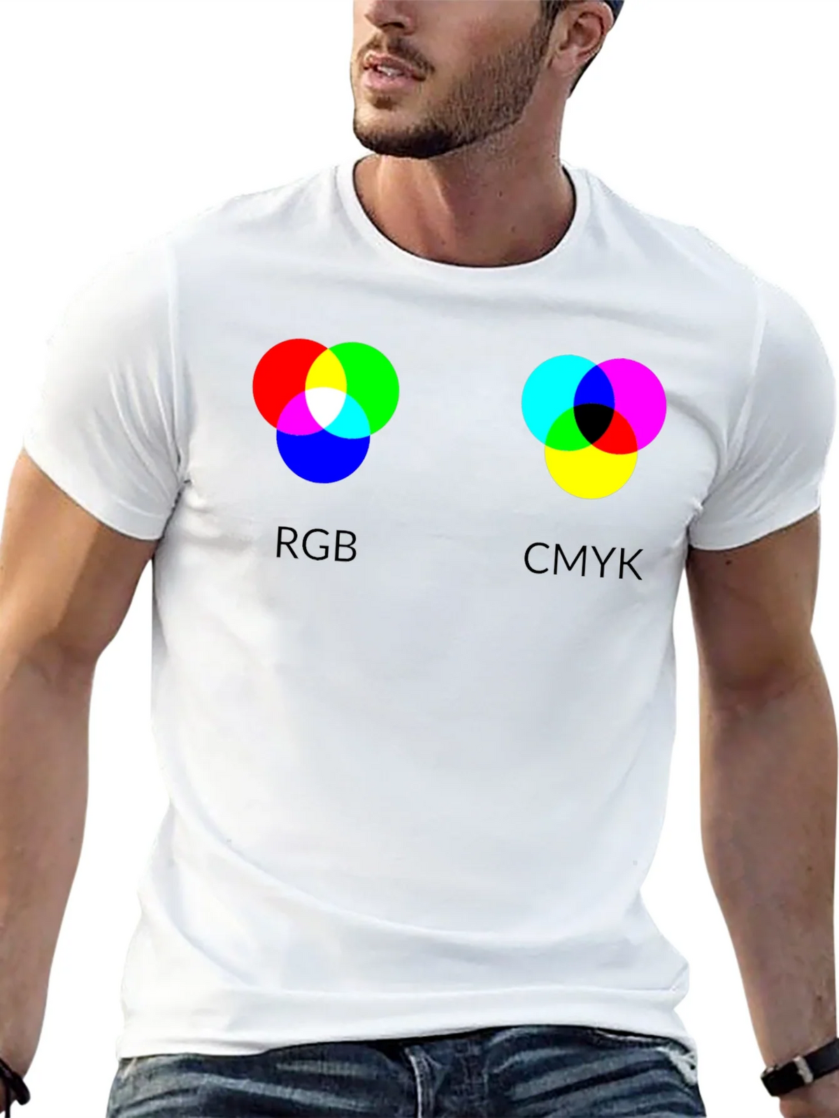 RGB CMYK Color Theory Graphic T-Shirt product image 12