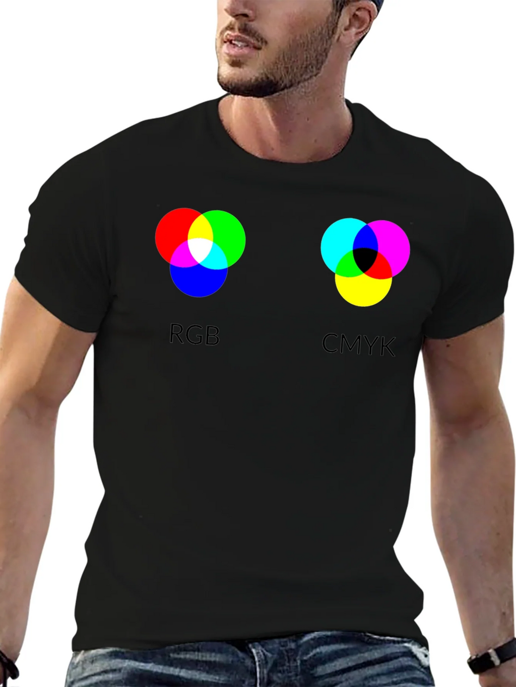 RGB CMYK Color Theory Graphic T-Shirt product image 6