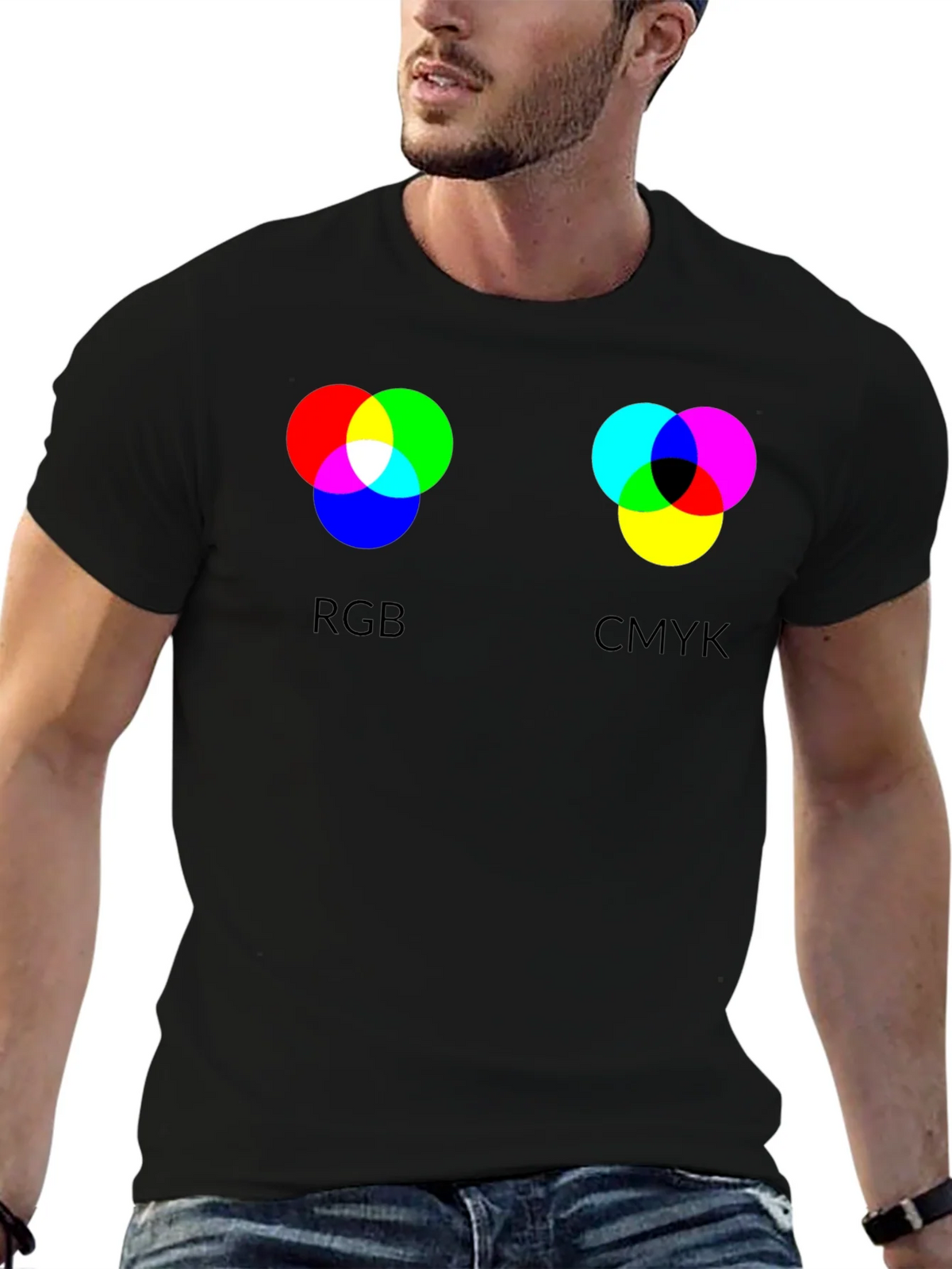RGB CMYK Color Theory Graphic T-Shirt product image 6