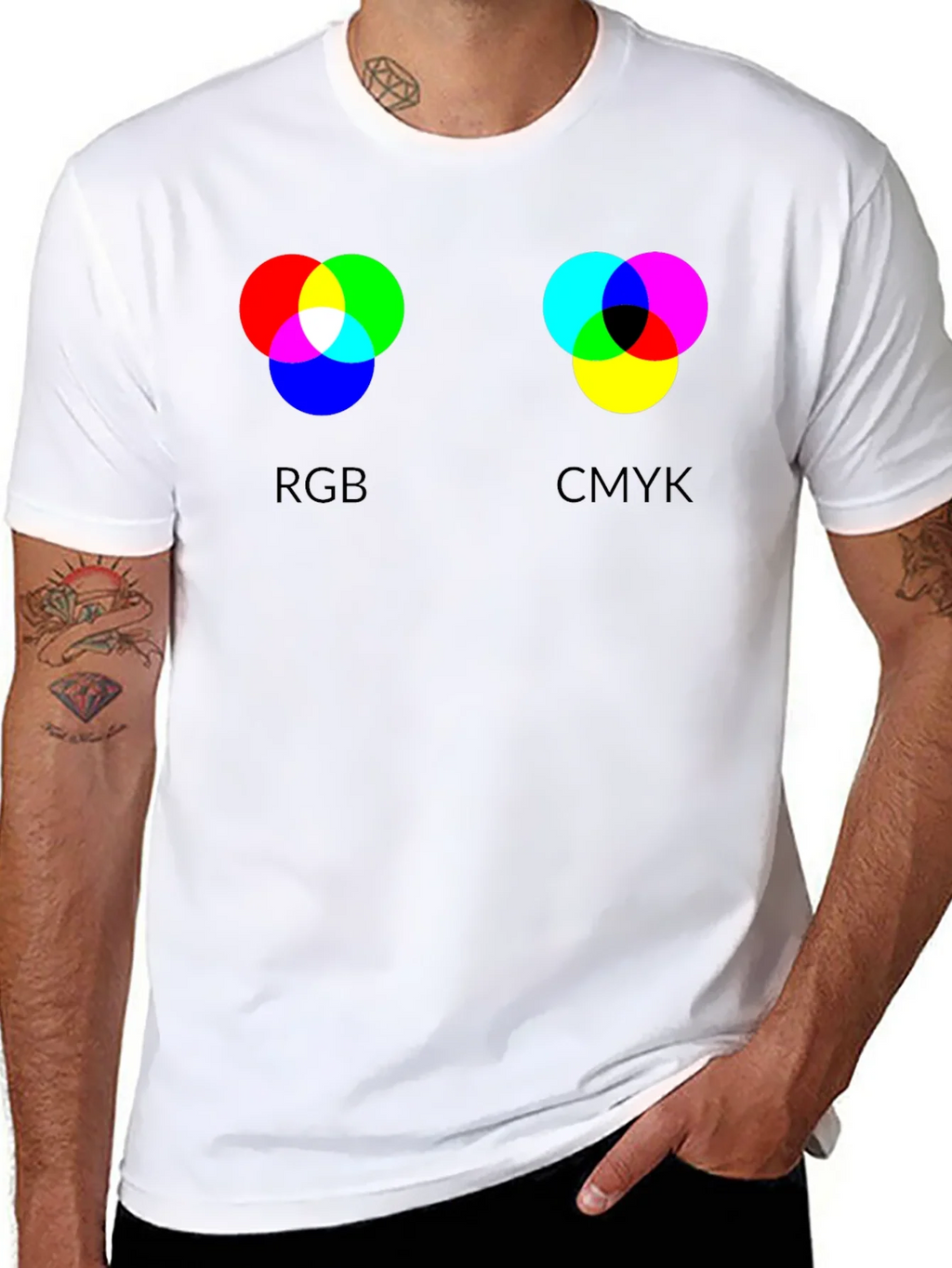 RGB CMYK Color Theory Graphic T-Shirt product image 7