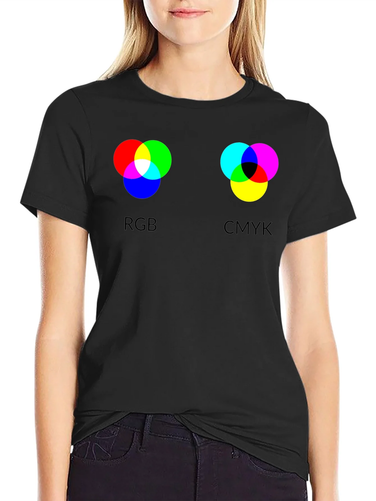 RGB CMYK Color Theory Graphic T-Shirt product image 2