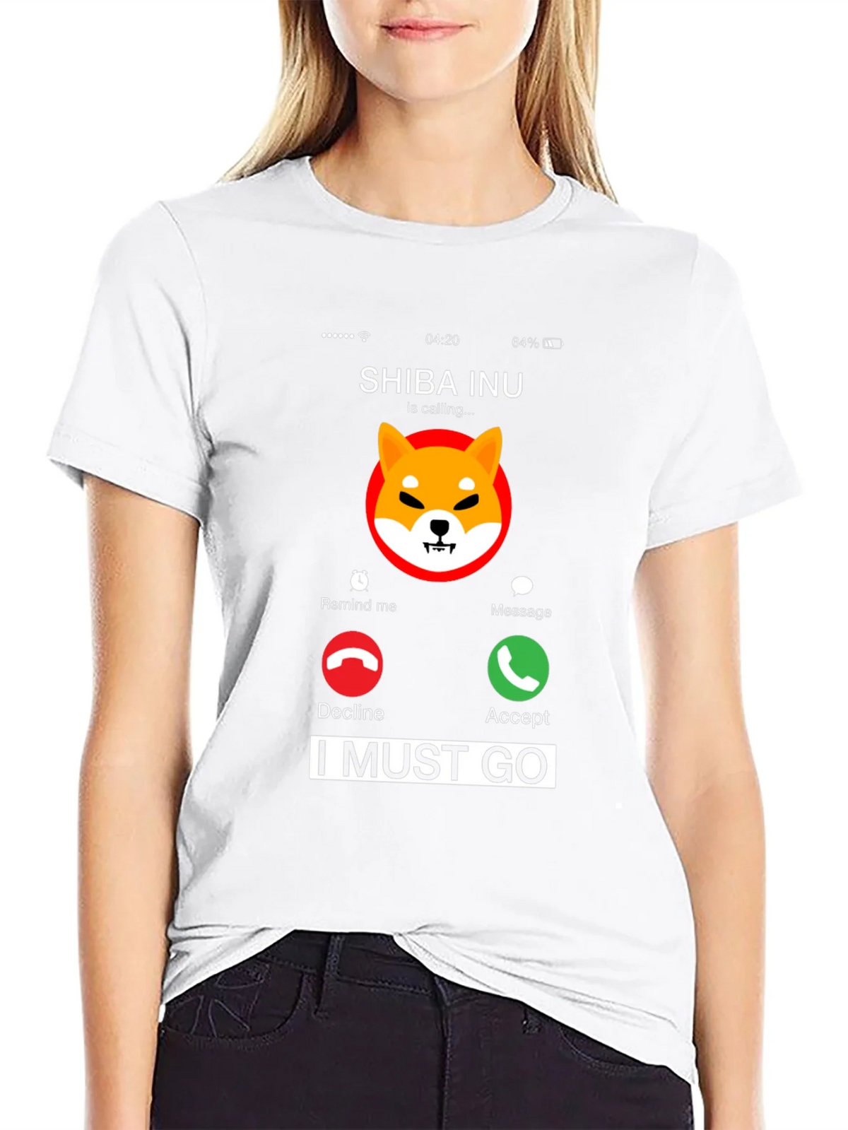Shiba Inu Calling Black T-Shirt - I Must Go product image 8