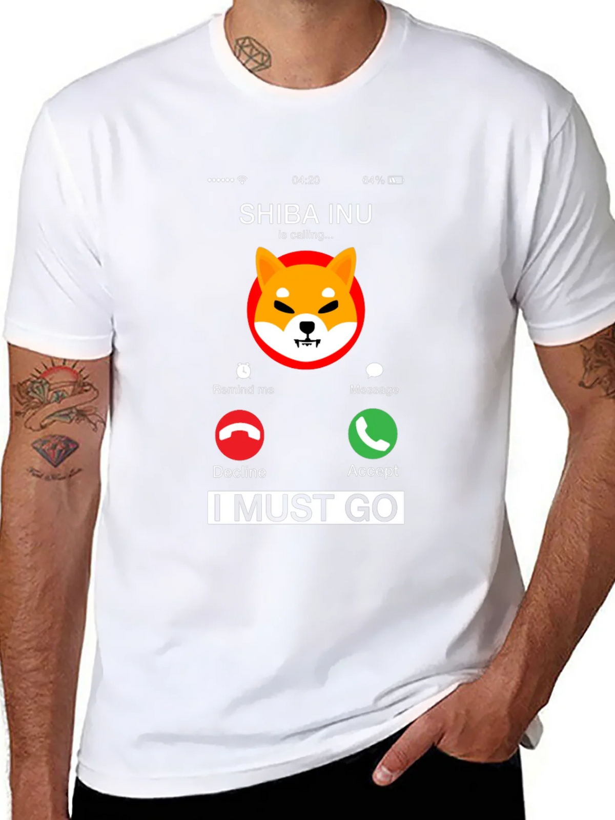 Shiba Inu Calling Black T-Shirt - I Must Go product image 7