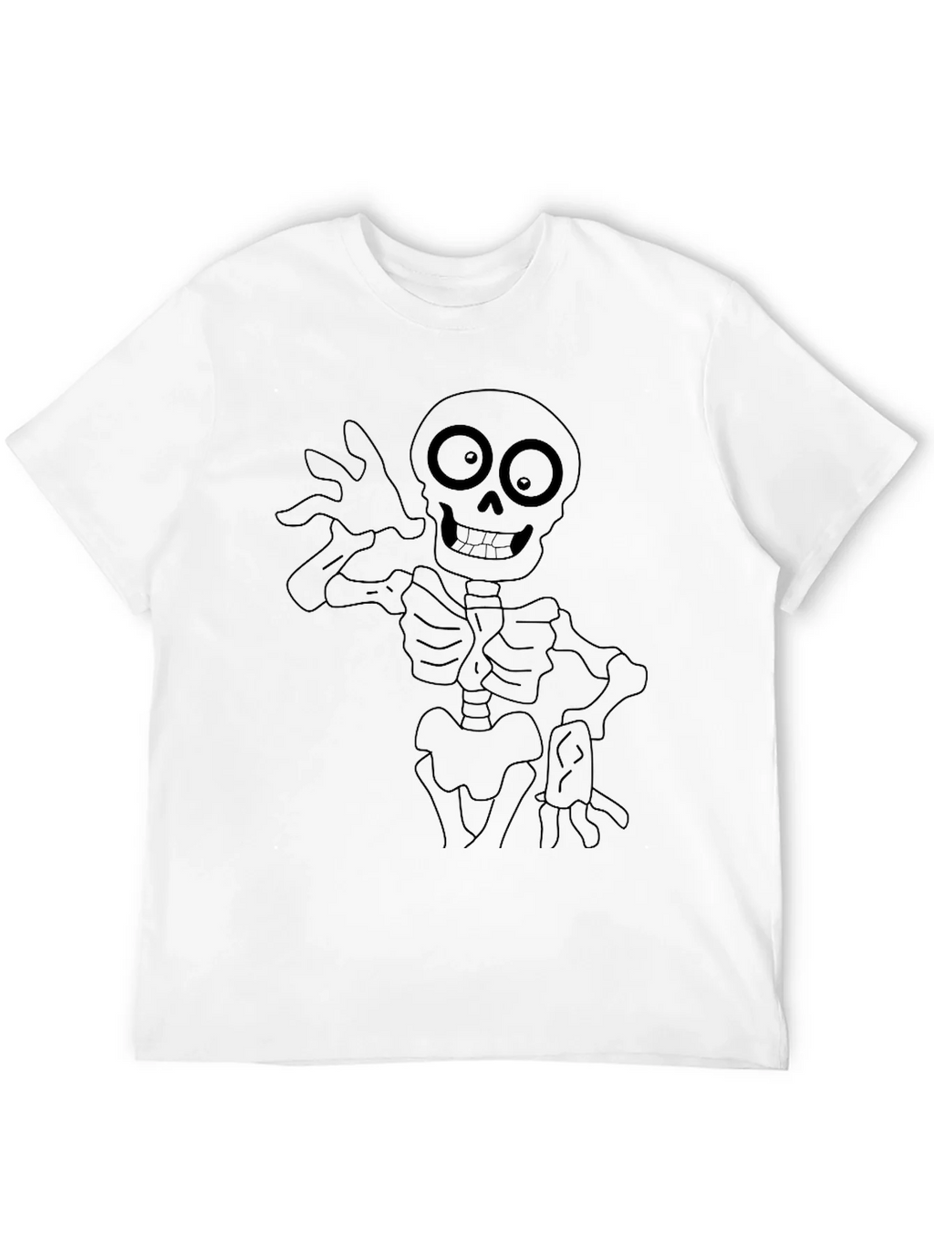 Spooky Skeleton Graphic Tee - Black product image 11