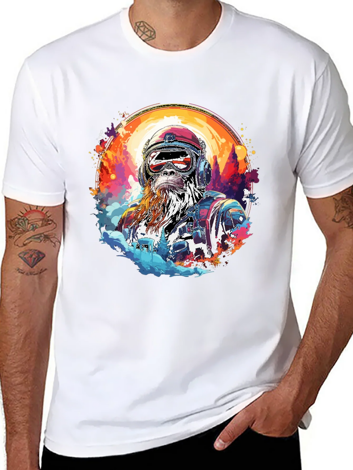 Retro Bigfoot Adventure Graphic Tee product image 7