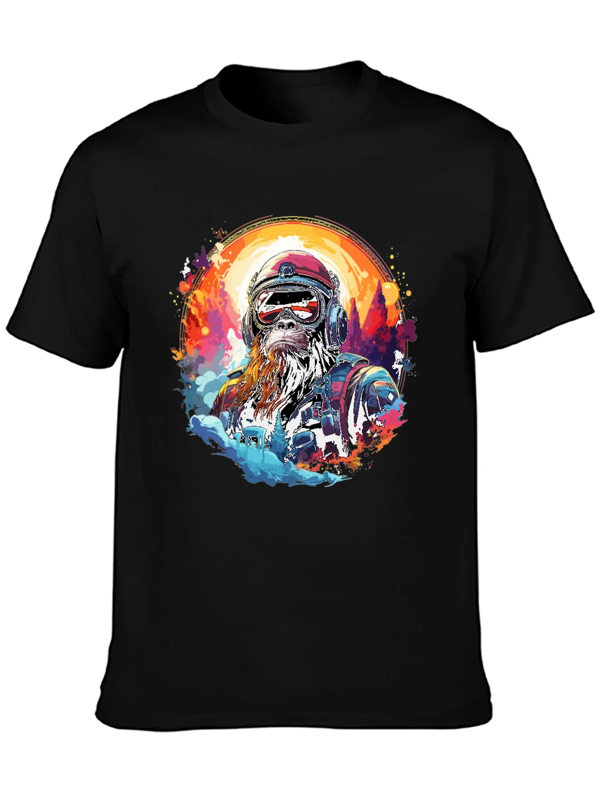 Retro Bigfoot Adventure Graphic Tee product image 3
