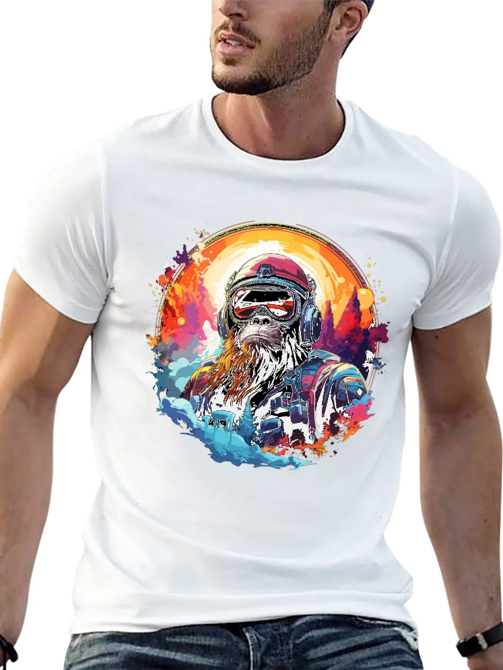 Retro Bigfoot Adventure Graphic Tee product image 12