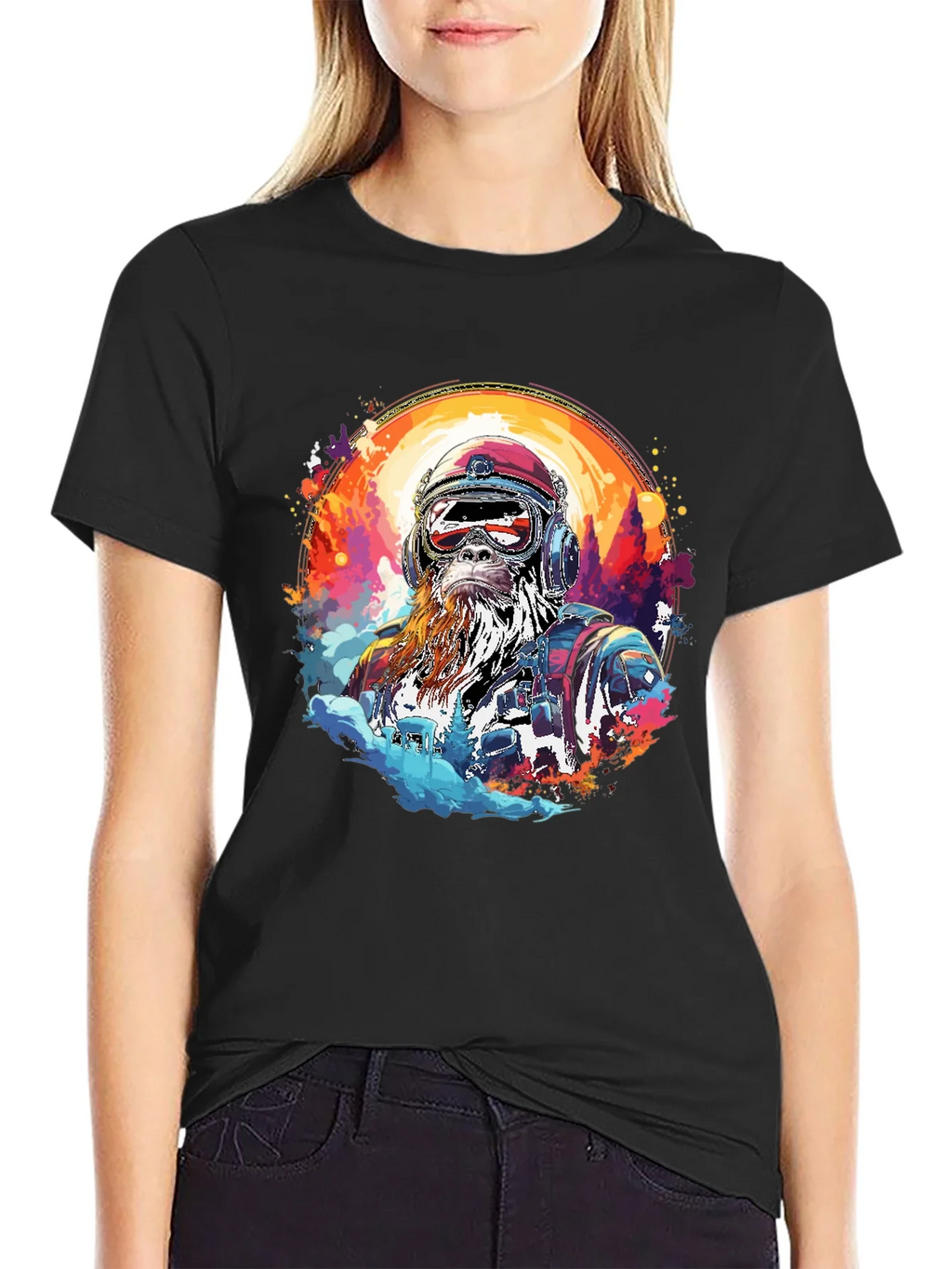 Retro Bigfoot Adventure Graphic Tee product image 2
