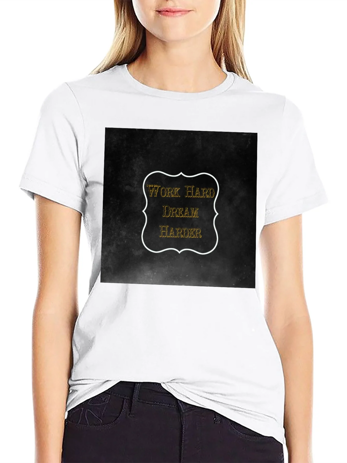 Work Hard Dream Harder Black T-Shirt product image 8