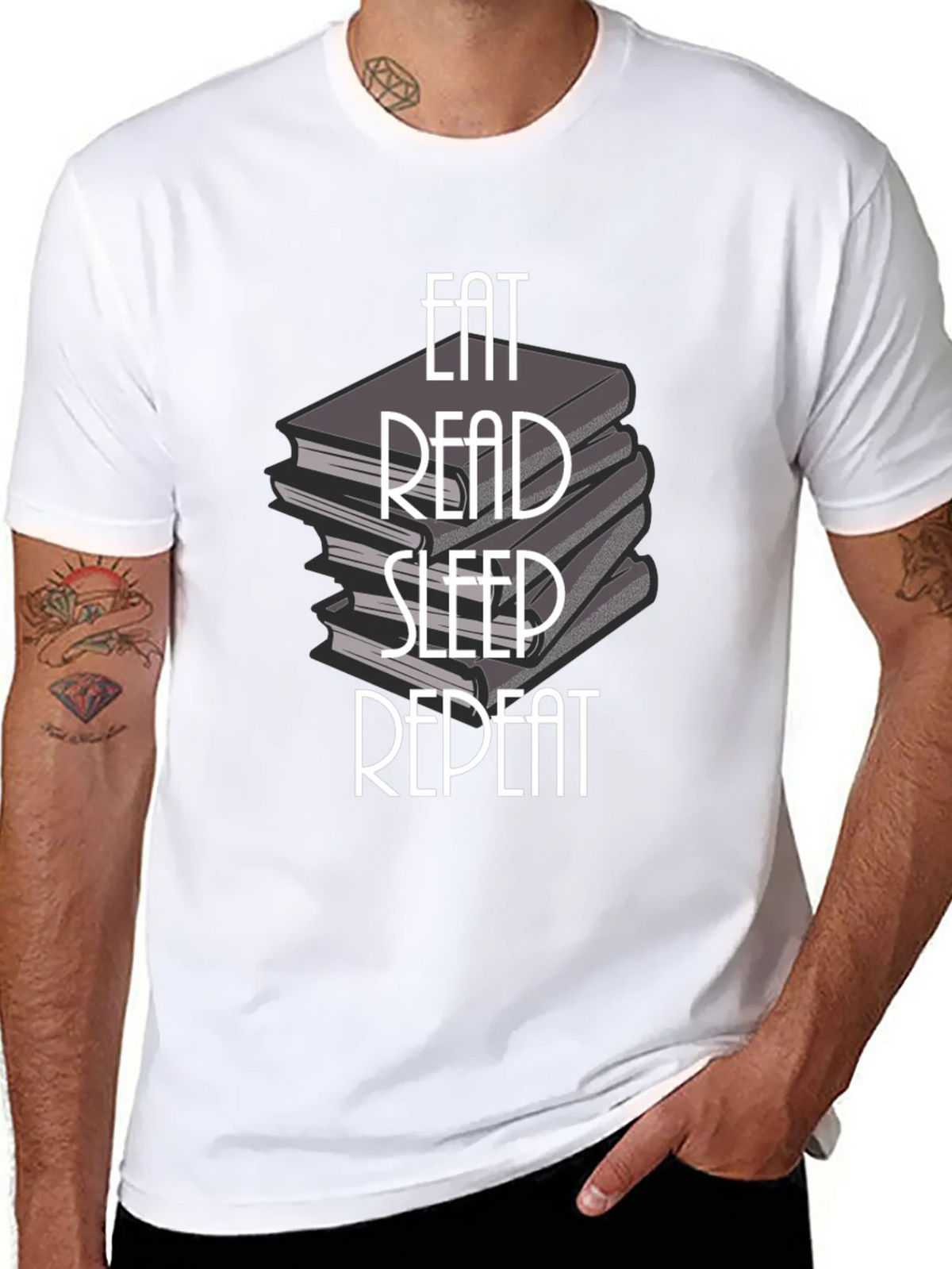Eat Read Sleep Repeat T-Shirt - Book Lover Tee product image 7