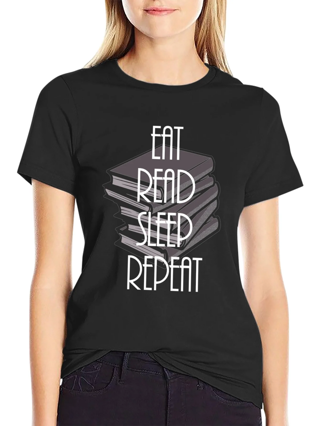 Eat Read Sleep Repeat T-Shirt - Book Lover Tee product image 2